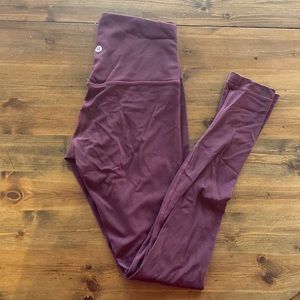 lululemon align high-rise leggings 28” cassis